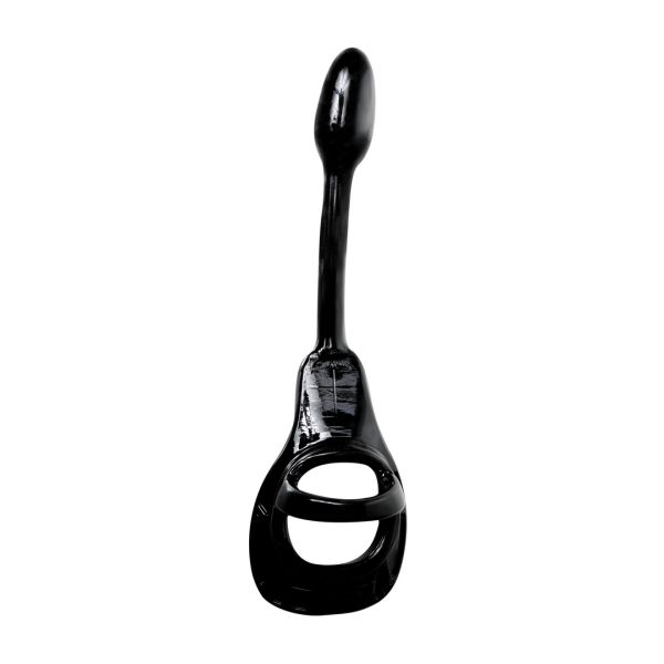 PerfectFitBrand Armor Tug Lock - Cockring met Ballstrap en Buttplug - Small