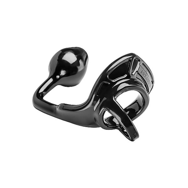 PerfectFitBrand Armor Tug Lock - Cockring met Ballstrap en Buttplug - Medium