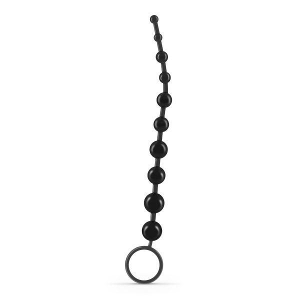 Crushious Basic anal beads - Ketting met 10 kralen - Zwart