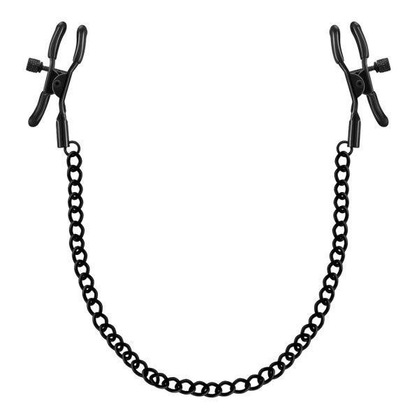 Crushious Tepelklemmen met Ketting - Zwart