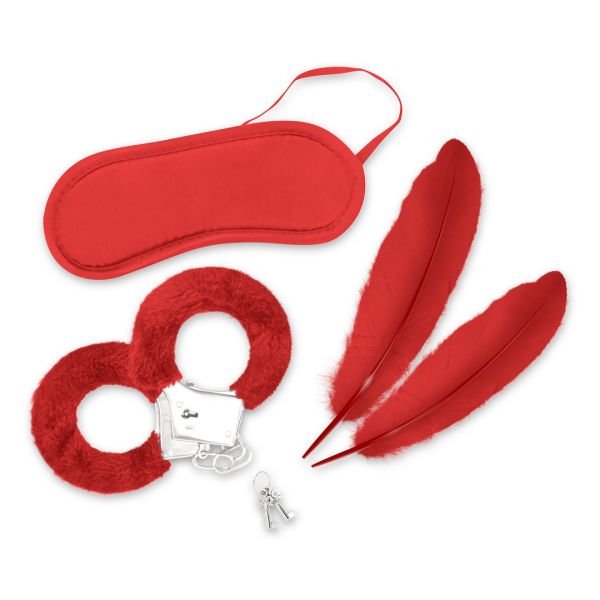 Crushious Lover's Dream - 4-delige Bondage Set voor Beginners - Rood