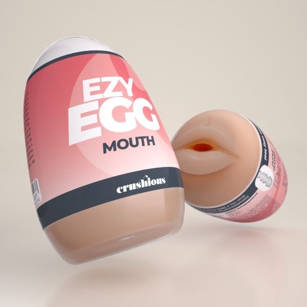 Crushious Ezy Egg - Masturbator ei - Mond - Rood