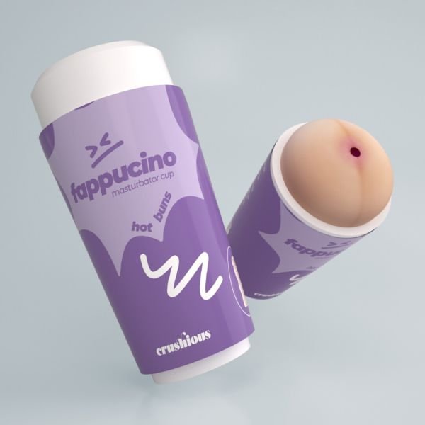 Crushious Fappucino Hot Buns - Anale masturbator cup - Paars