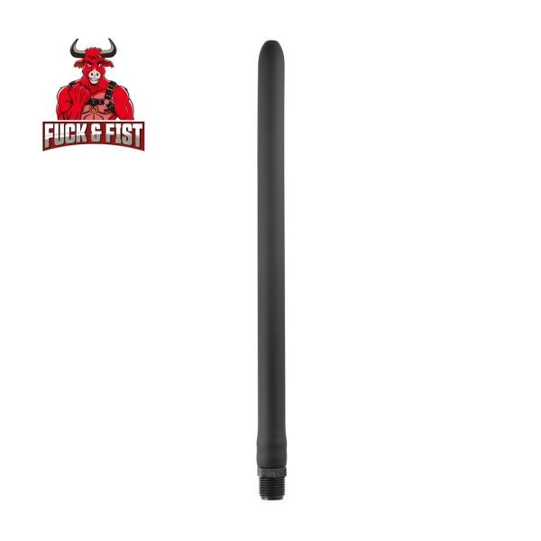 Fuck & Fist Anaaldouche siliconen spuitmond - 30 cm - Zwart