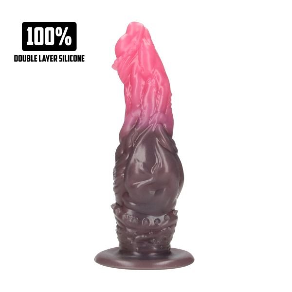 Fiction Cocks Hellspawn - Siliconen dildo - Rood/Zwart