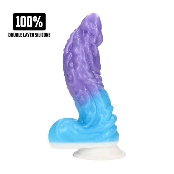 Fiction Cocks Galactic Hydra - Siliconen dildo - Paars/Blauw