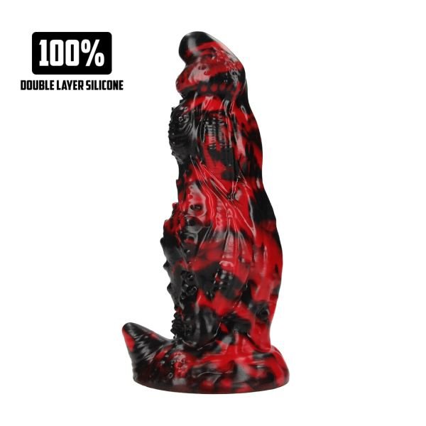 Fiction Cocks Hell Night Fiend - Siliconen dildo - Rood/Zwart