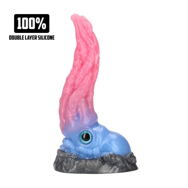 Fiction Cocks Kraken's Lick - Siliconen dildo - Blauw/Rood