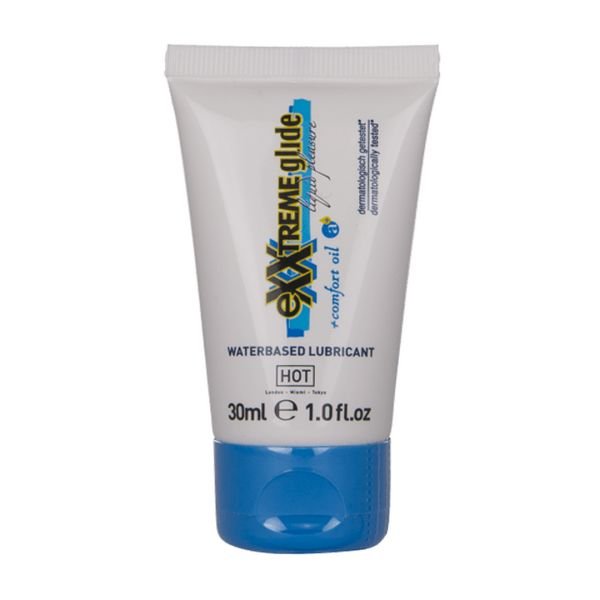 HOT Exxtreme Glide - Glijmiddel op waterbasis met comfort-olie - 30 ml