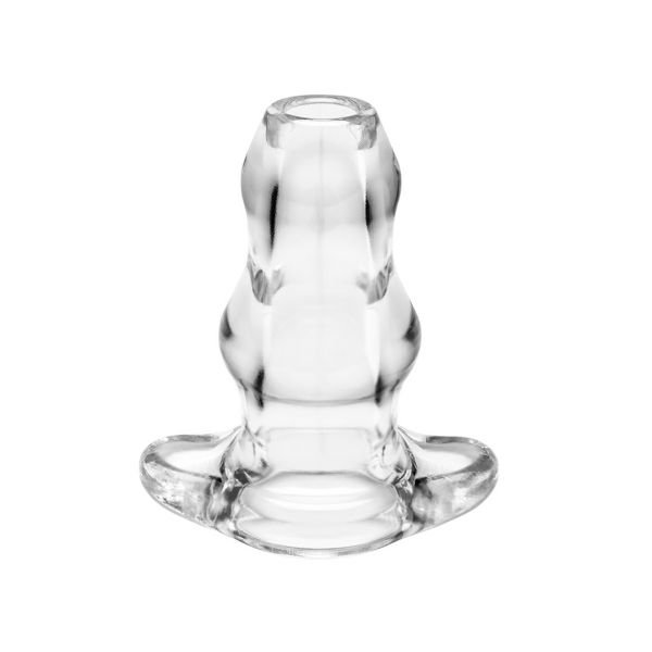 PerfectFitBrand Double Tunnel Plug - Holle buttplug - M - Transparant
