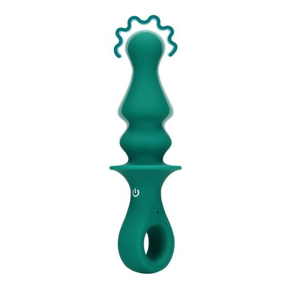 Loveline Pionvormige anaalvibrator - Peacock Plume