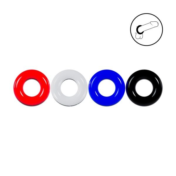Levelz cockring set van 4 - Veelkleurig