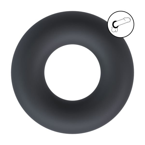 Levelz Solid Siliconen Cockring - XS - Zwart
