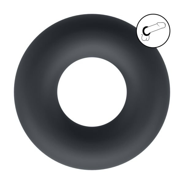 Levelz vloeibare siliconen cockring - S - Zwart