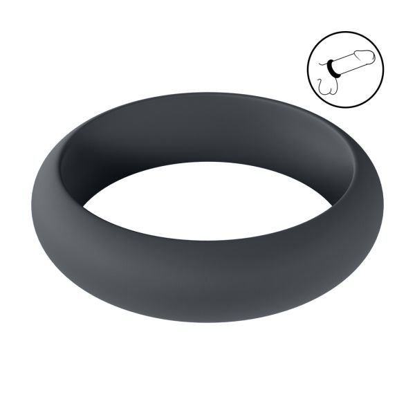 Levelz Wide O siliconen cockring - M - 35mm - Zwart