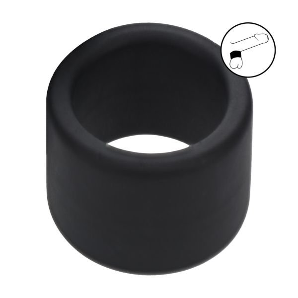 Levelz Ballstrap van vloeibare siliconen - L - 34mm - Zwart