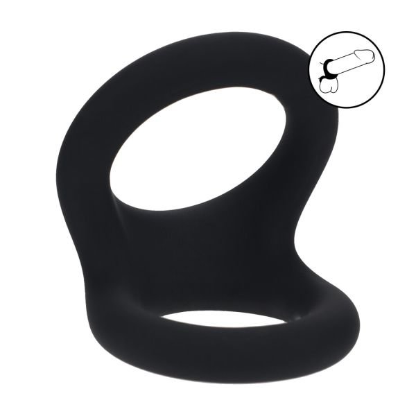 Levelz Double O siliconen cockring - M - Zwart