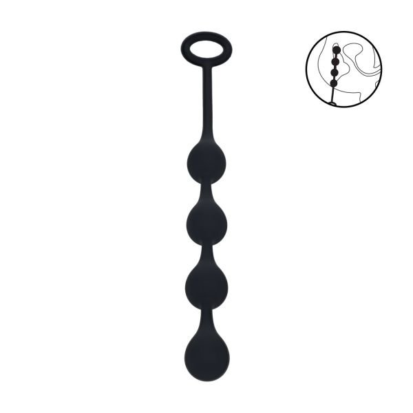 Levelz Waterdrop siliconen anaalballen - S - 20mm - Zwart
