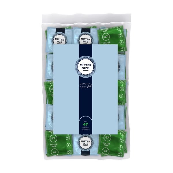 Mister Size Pure Feel - Condooms 47 mm - 100 stuks