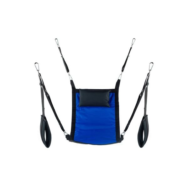 Mr. Sling Rechthoekige canvas sling met 4 punten - Blauw