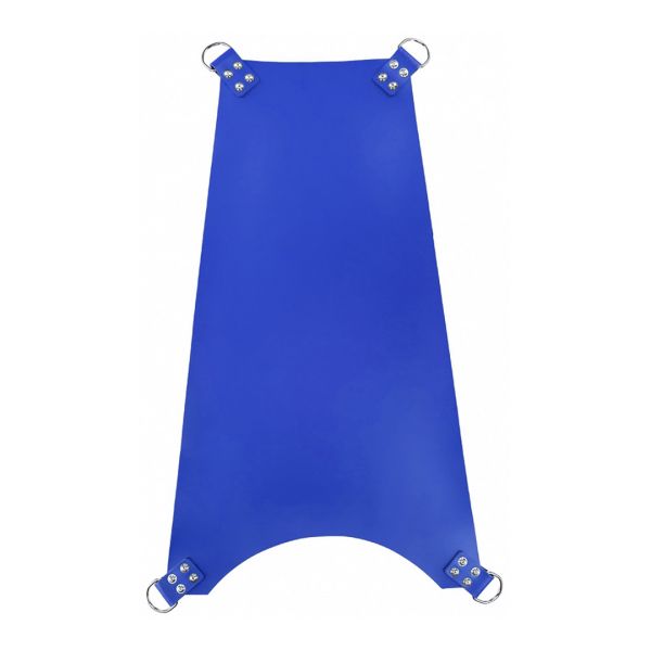 Mr. Sling Aangepaste leren sling met 4 ophangpunten - Blauw