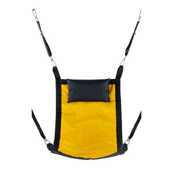 Mr. Sling Rechthoekige canvas sling met 4 ophangpunten - Geel