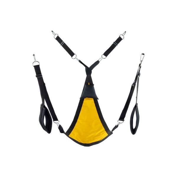 Mr. Sling Triangle Canvas Sling met 3 of 4 aankoppelingspunten - Geel