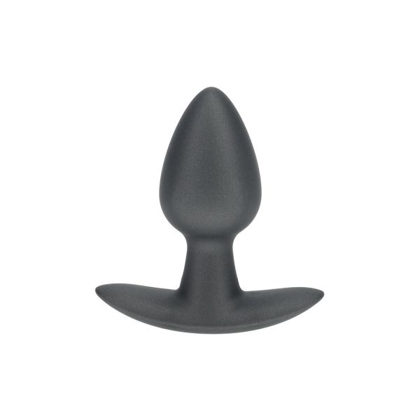 Ouch! Smooth Siliconen Anaalplug - Small - 6,5 cm - Gunmetal