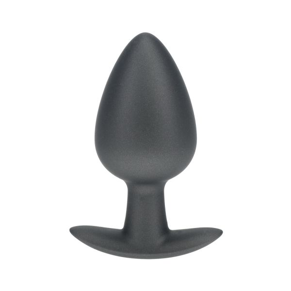 Ouch! Smooth Siliconen Anaalplug - Large - 8,9 cm - Gunmetal