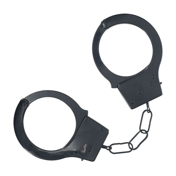 Ouch! Klassieke metalen handboeien - Zwart