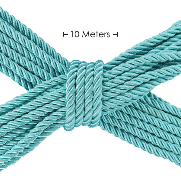 Ouch! Polyester Bondage Touw - 10 m - Blauw