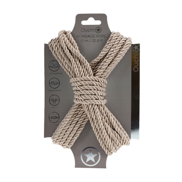 Ouch! Polyester Bondage Touw - 10 m - Goud