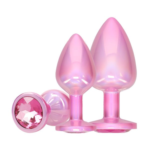 Ouch! Paris Collection - Metalen Anaalplug Set - Roze