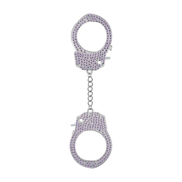 Ouch! Diamond Handboeien Heavy-Duty - Paars