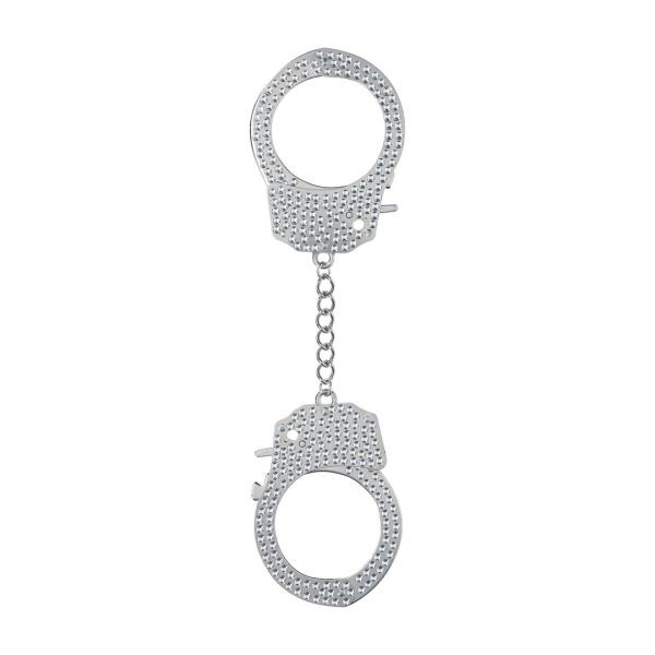 Ouch! Heavy-Duty Diamond Handboeien - Zilver
