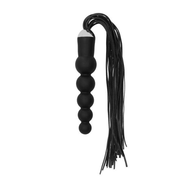 Ouch! Zweep met gebogen siliconen dildo