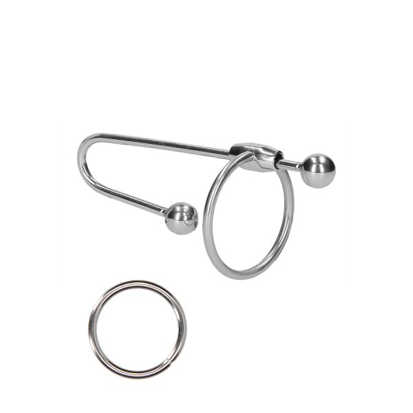 Ouch! RVS penisplug met bal - 10 mm