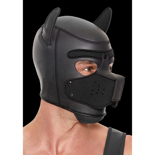 Ouch! Neopreen puppy masker - Zwart