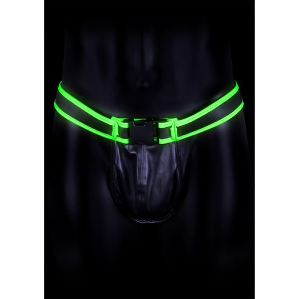 Ouch! jockstrap met gesp - Glow in the Dark