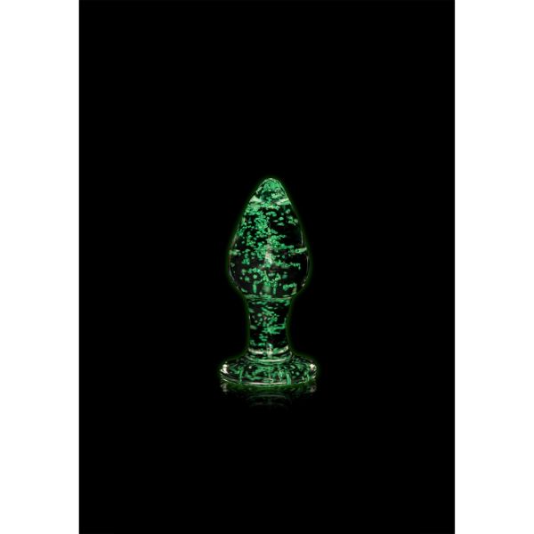 Ouch! Glazen Anaalplug - Glow in the Dark - Small