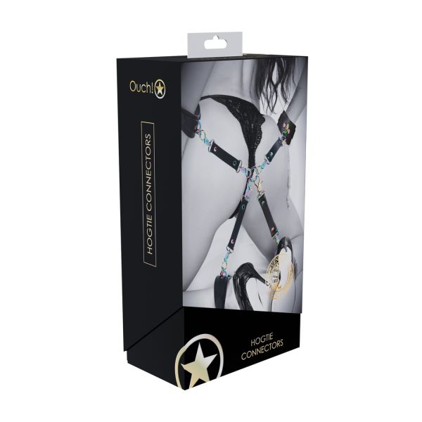 Ouch! Venice Collection - Hogtie connectors - Zwart