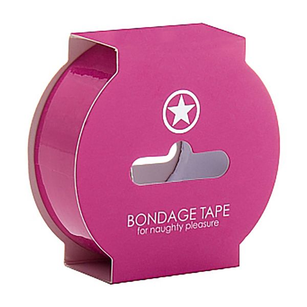 Ouch! Niet-klevende Bondagetape - 17,5 m - Roze
