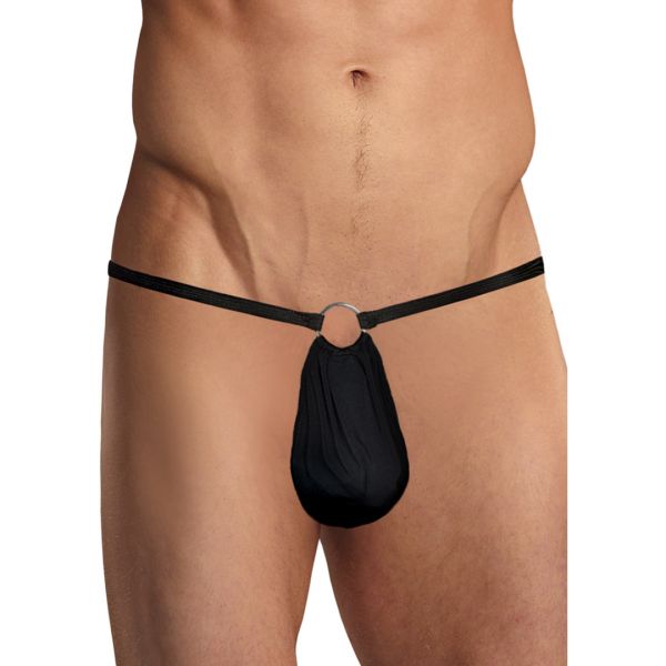 Male Power G-string met ring aan de voorkant - One size - Zwart