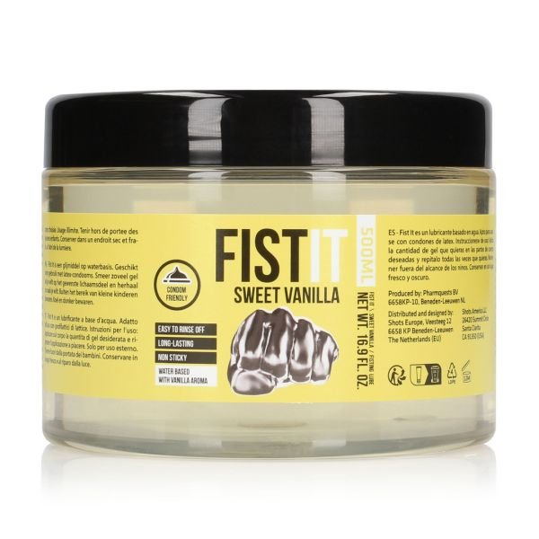 Fist It Extra dik glijmiddel - Vanille - 500 ml