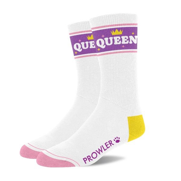 Prowler Queen sokken - Wit/Paars