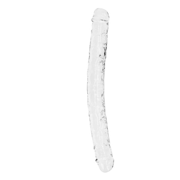 RealRock Realistische dubbele dildo - 34 cm - Transparant