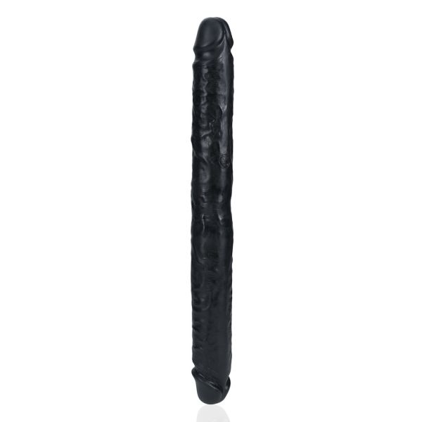 RealRock Slim Dubbele dildo - 35,6 cm - Zwart