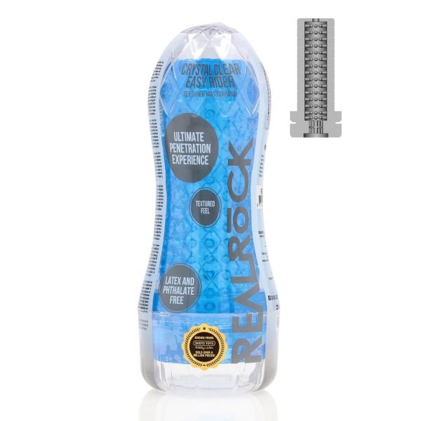 RealRock Easy Rider - Masturbator met textuur - Blauw