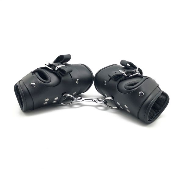 Red Leather Deluxe leren suspension boei - Zwart
