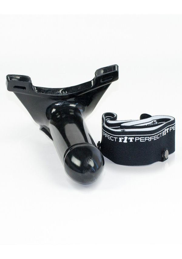 PerfectFitBrand Armor Knight Strap-On Dildo - 15 cm, Zwart
